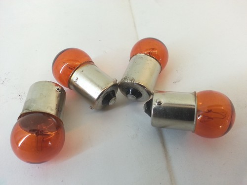 Lampadina 12v 10w arancio - lampadina,