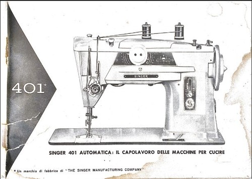 Singer 401 automatic manual - singer,