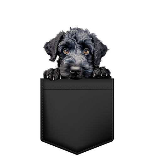 Dolce cane borsa adesivo - borsa,
