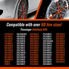 Calze da neve Autosock Toyota Avensis Renault Laguna Cupra Leon 225/40 R18