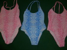  3 PZ COSTUMI MARE PISCINA VINTAGE ANNI 80 TG XS / M DONNE DI PIERA VEDI INFO