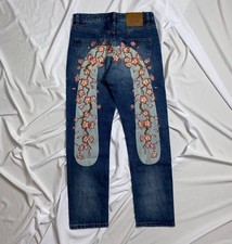 Jeans Evisu 28 Size Flowers