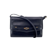 Autentica borsa Gucci vintage convertibile in pelle nera tracolla pochette