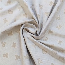 COTONE MILLERIGHE FANTASIA ORSETTI CORREDINI NEONATO 100%COTONE AL MEZZO METRO