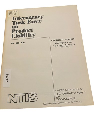 Product liability legal - liability, study
