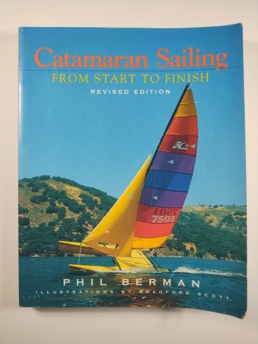Catamaran sailing from - from, start