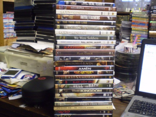 War theme dvd lot seal - lot:,