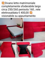 divano letto con penisola