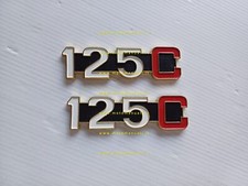 Moto Guzzi 125 C Custom coppia fregi fiancatine nuovi originali