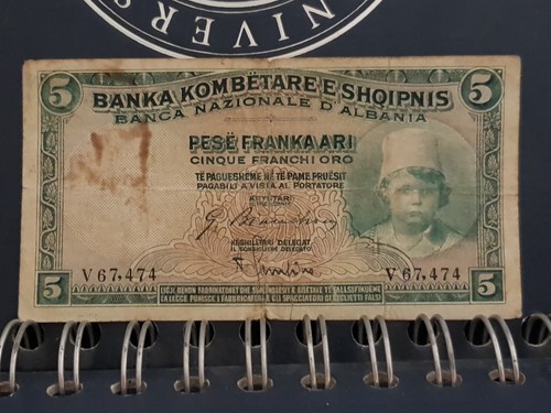 Banconota occupazione albania - banconota,