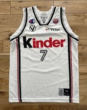 Canotta Basket Virtus Bologna Kinder Ginobili Rigaudeau Danilovic Scudetto A Nba