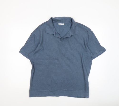 Polo uomo zara blu - polo,