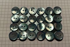 BOTTONI IN MADREPERLA CELESTI 13MM 48 PEZZI