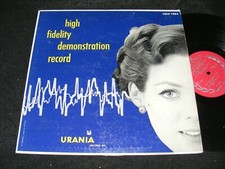 Amazing 50s Modern Girl Cover LP URANIA High Fidelity Demonstration LP CLEAN