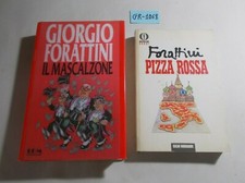 LIBRO VIGNETTE UMORISTICHE IL MASCALZONE -PIZZA ROSSA(2 LIBRI) GIORGIO FORATTINI