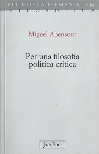 Per una filosofia politica - una,