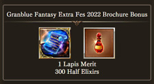 Brochure Granblue Fantasy Fes 2022ex bonus merito lapislazzuli
