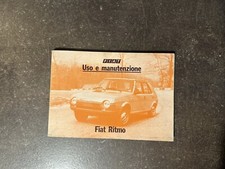 FIAT RITMO Uso e manutenzione