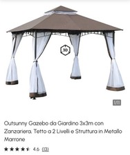 gazebo 3x3 pieghevole