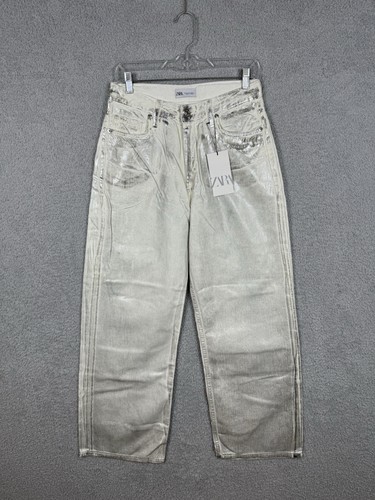 Jeans donna zara argento - zara,