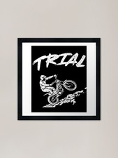 Trial Bike Rider on Rocks