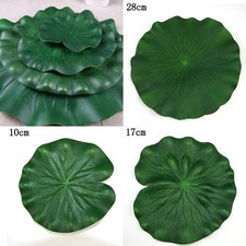 10pz Foglie di Loto Finte