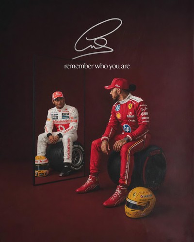 Poster lewis hamilton ferrari - poster,