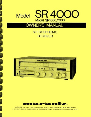 Marantz sr1000 sr2000 - sr1000,