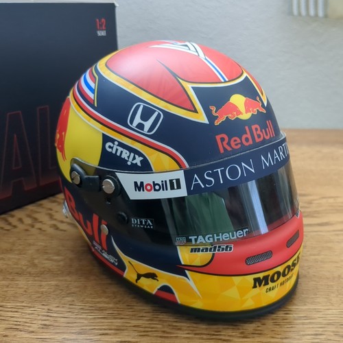 Mini casco alex albon - casco, red