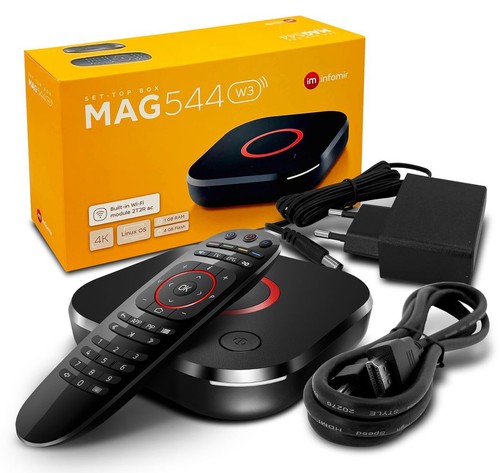 Mag 544w3 iptv set top - box, con