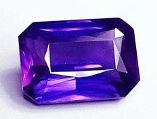 Naturale Viola Tanzanite 15.20 KT Prince Taglio Smeraldo Loose Gemma Certificato