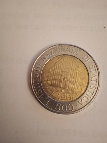 500 lire istituto nazionale - nazionale, di