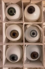 Occhio di vetro marrone blu