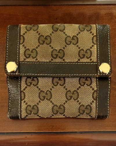 Gucci brown logo leather - gucci,