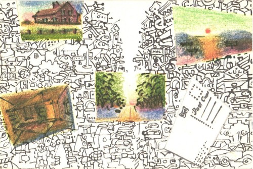 Cartolina artista costantino - d'artista,