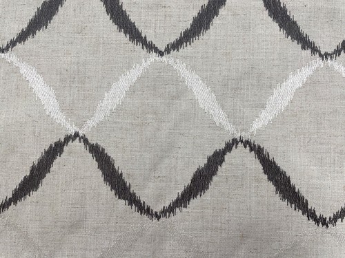 Tenda ikat traliccio ricamato - tenda,