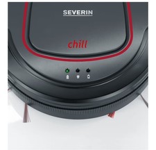 Severin Chill RB7025 Robot Aspirapolvere 19V - Grigio Platino/Rosso Granata/Nero
