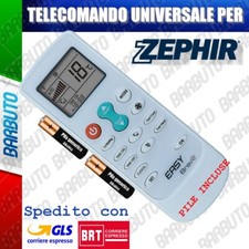 TELECOMANDO UNIVERSALE PER CLIMATIZZATORE CONDIZIONATORE ZEPHIR