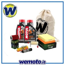 Kit tagliando Olio MOTUL 7100 Filtri Candela per Moto KTM 390 Duke 2013 2016