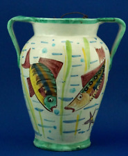 CAS VIETRI SOLIMENE Vaso da muro fioriera ceramica maiolica Kowaliska Dolker