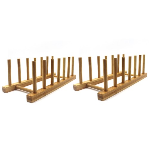 Portapiatti legno bambù - portapiatti,
