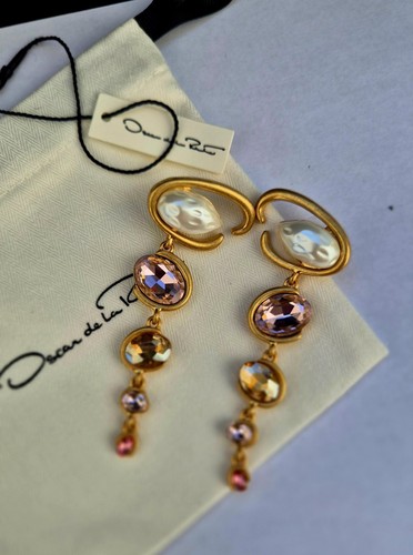 Earrings oscar renta - earrings,