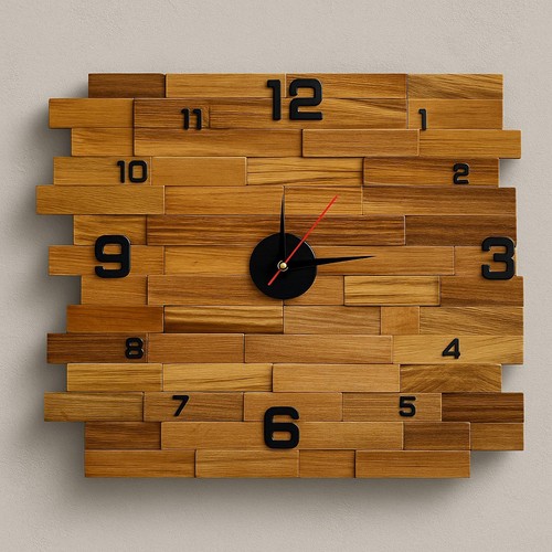Orologio parete legno - orologio, in