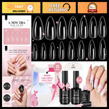 Gel Nail Kit - 600pcs Almond