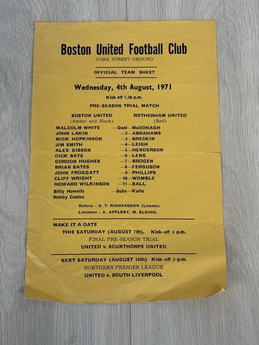 Boston united rotherham - united,