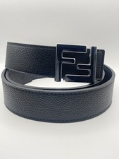 Cintura Fendi in pelle nera