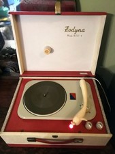 Fonovaligia giradischi valvolare LESA  Zodyna RTV-1. anni '60. Funzionante.