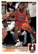 card NBA Basketball # 40 Calbert Cheaney 1994 Upper Deck