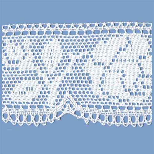 Merletto cotone 103 bianco - cotone,