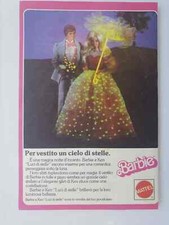 PUBBLICITA' ADVERTISING BARBIE VESTITO LUCI DI STELLE
